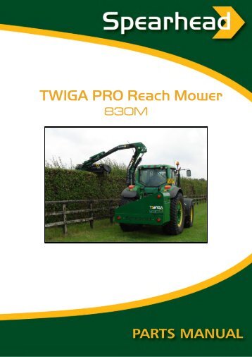 TWIGA PRO Reach Mower - Spearhead Machinery Ltd