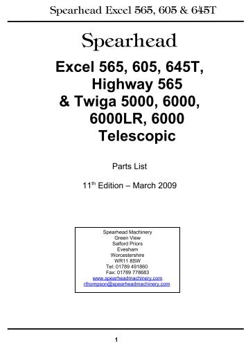 Excel 565 Parts Book