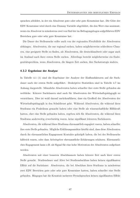 Four Essays on University Economics - KOPS - Universität Konstanz