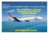 new aluminium alloys and fuselage structures in aircraft - ETH Zürich