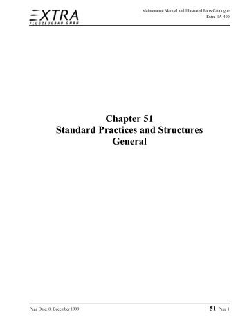 Chapter 51 Standard Practices and Structures General - Extra Aircraft