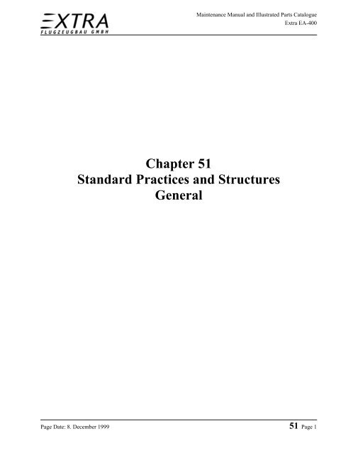 Chapter 51 Standard Practices and Structures General - Extra Aircraft
