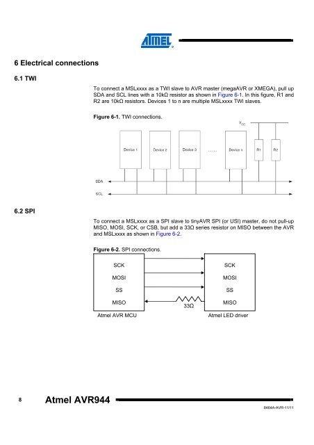 Atmel AVR944: Atmel LED Driver Library for 8 ... - Atmel Corporation