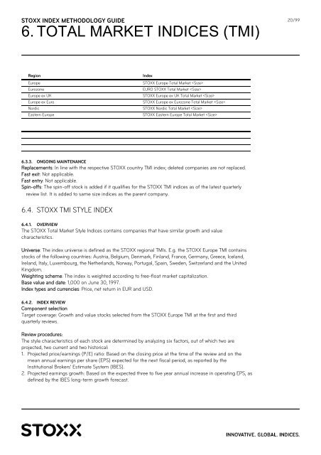 stoxx index methodology guide (portfolio based indices) - STOXX.com