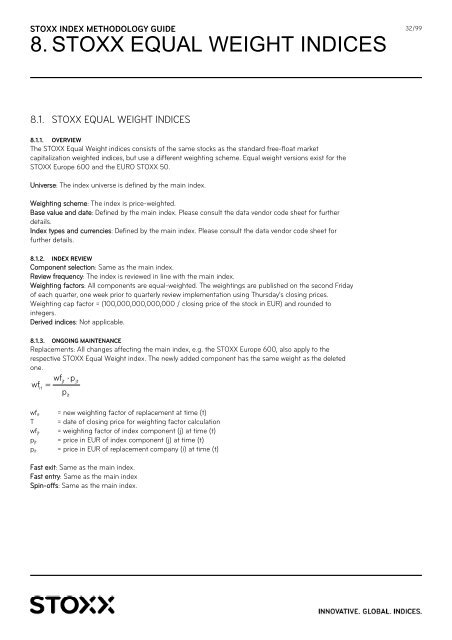 stoxx index methodology guide (portfolio based indices) - STOXX.com