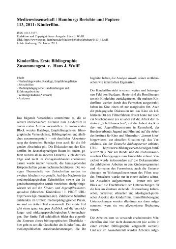 Berichte und Papiere 113, 2011 - RRZ Universität Hamburg