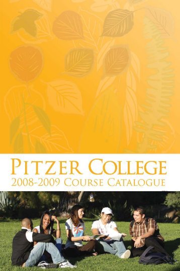 2008-09 Pitzer College Course Catalog