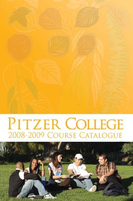 2008-09 Pitzer College Course Catalog pic