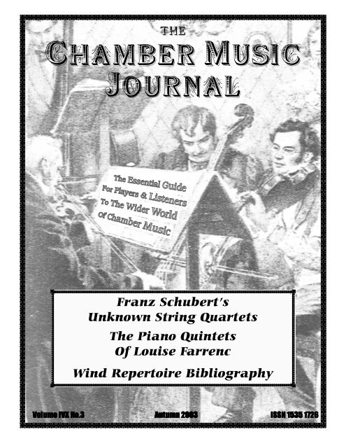 Chamber Music Journal