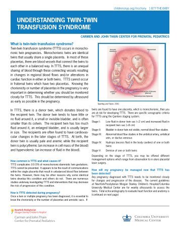 UNDERSTANDING TWIN-TWIN TRANSFUSION SYNDROME