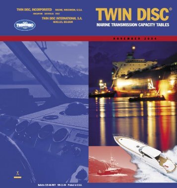 TWIN DISC® - esco Antriebstechnik
