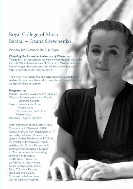 music - University of Chichester