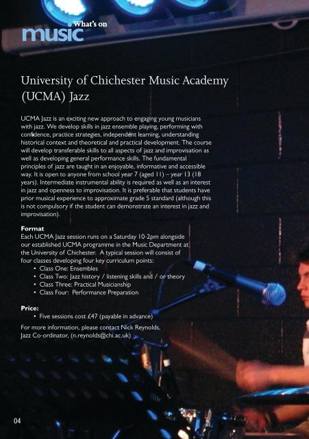 music - University of Chichester
