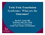 Twin Twin Transfusion Syndrome: What are the ... - March of Dimes