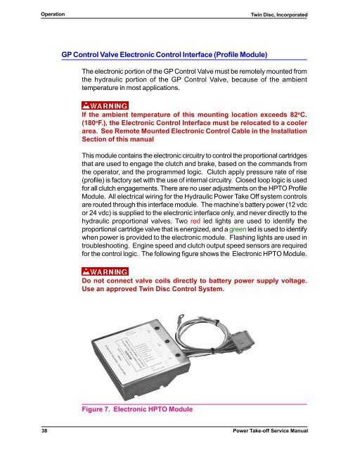 Twin Disc HP 300, 600 service manual - Morbark