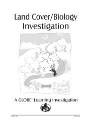 Globe: Land Cover /Biology Investigation