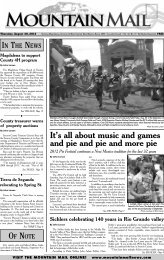 It's all about music and games and pie and pie and ... - Mountain Mail