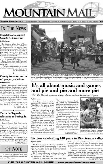 It's all about music and games and pie and pie and ... - Mountain Mail