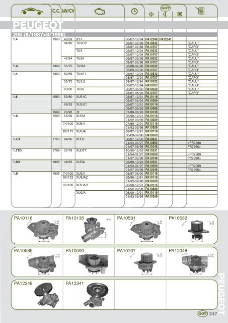 AUDI - GGT Pumps