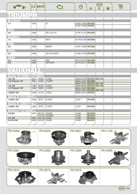 AUDI - GGT Pumps