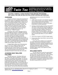 Model 1005-IH Installation Instruction - Daytona Twin Tec