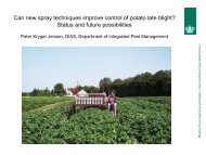 Can new spray techniques improve control of potato late blight ...