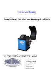 Reifenwuchtmaschine - Twin Busch GmbH