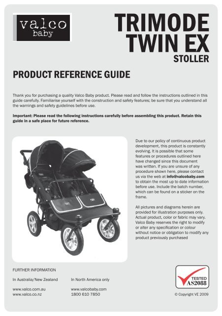 valco baby runabout tri mode twin