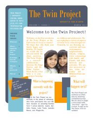 The Twin Project - The University of Texas at Austin