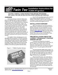 TC88A-IH Installation Instructions - Daytona Twin Tec