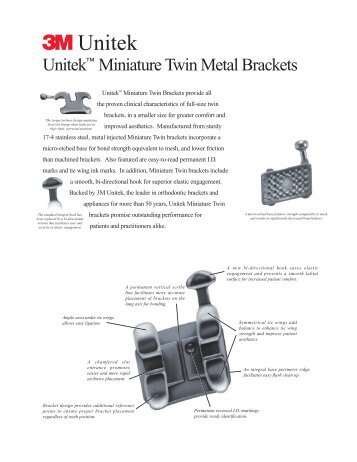 Unitek™ Miniature Twin Metal Brackets - 3M