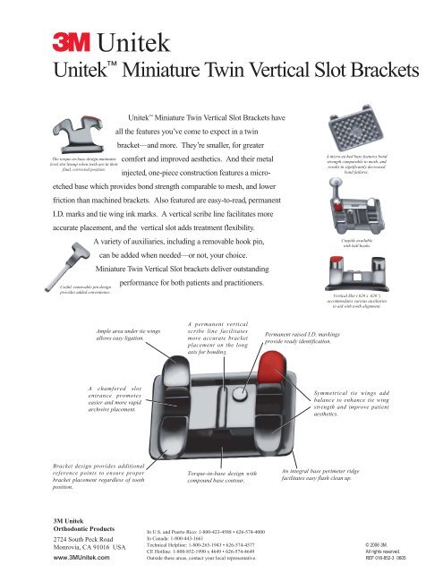 Unitek™ Miniature Twin Metal Brackets - 3M