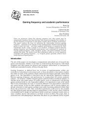 Gaming frequency and academic performance - ascilite