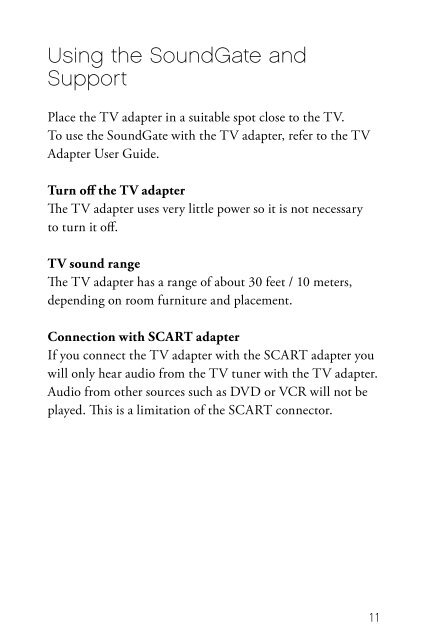 TV Adapter Installation Guide - Sonic Innovations