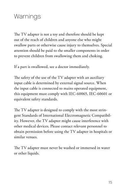 TV Adapter Installation Guide - Sonic Innovations