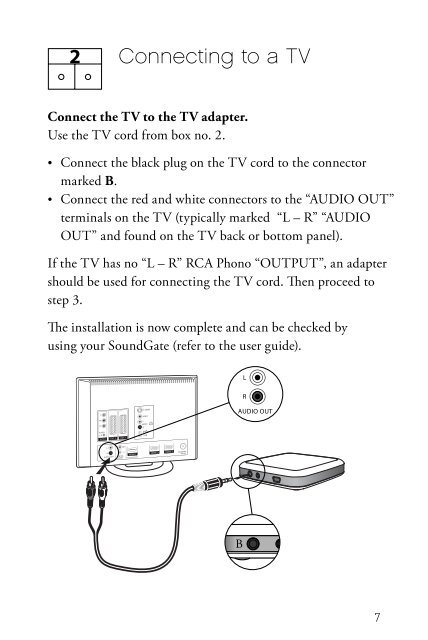 TV Adapter Installation Guide - Sonic Innovations