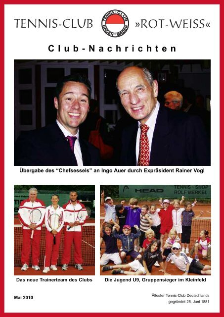 Club-Nachrichten - Tennisclub Rot-Weiss Baden-Baden eV