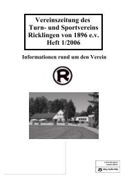 Jahreshauptversammlung 2006 des Tus Ricklingen von 1896 eV