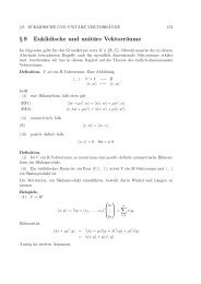 § 9 Euklidische und unitäre Vektorräume