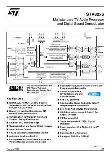 Multistandard TV audio processor and digital sound demodulator