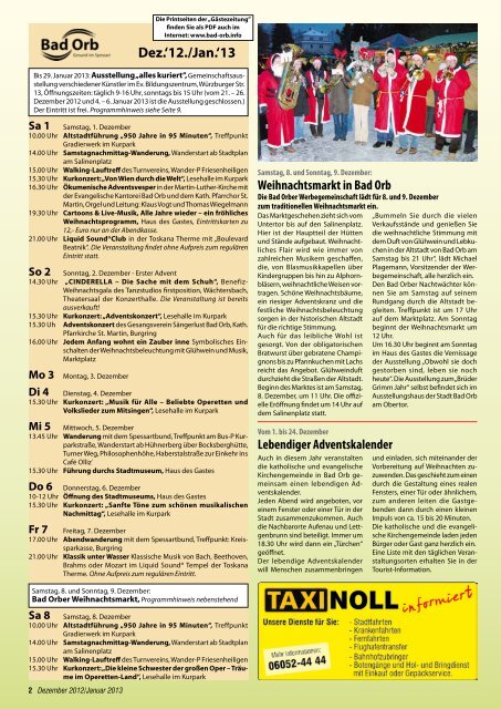 Gästezeitung Dezember 2012/Januar 2013 - Bad Orb