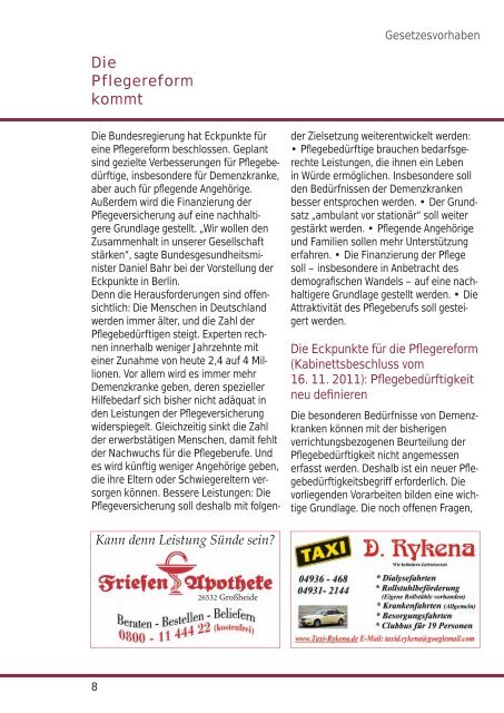 Das Info-Magazin der Peter Janssen Gruppe - Print Media Werbung ...