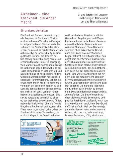 Das Info-Magazin der Peter Janssen Gruppe - Print Media Werbung ...