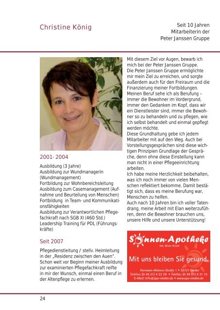 Das Info-Magazin der Peter Janssen Gruppe - Print Media Werbung ...