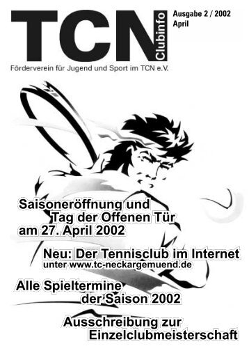 Ausgabe 26 (PDF) - Tennisclub Neckargemünd eV