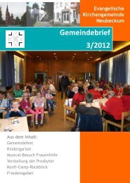 Ausgabe 2012-3 - Evangelische Kirchengemeinde Neubeckum