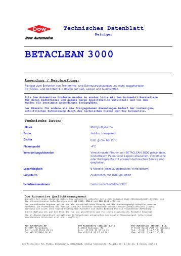 betaclean 3000