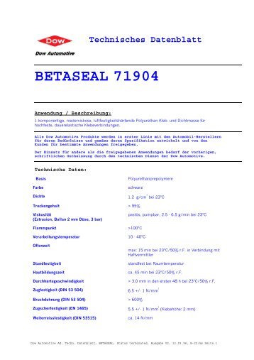 betaseal 71904