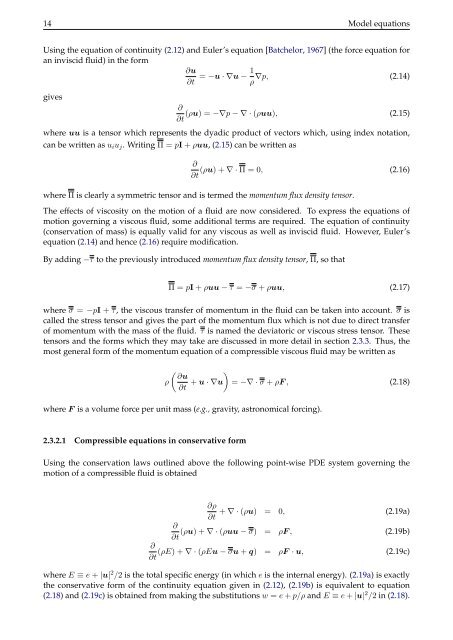 Chapter 8 Configuring Fluidity - The Applied Modelling and ...