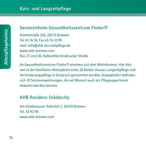 finden sie den Download der Broschüre als - Gesundheitstreffpunkt ...